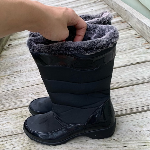 SPORTO waterproof rain boots size 10 black - Picture 3 of 9